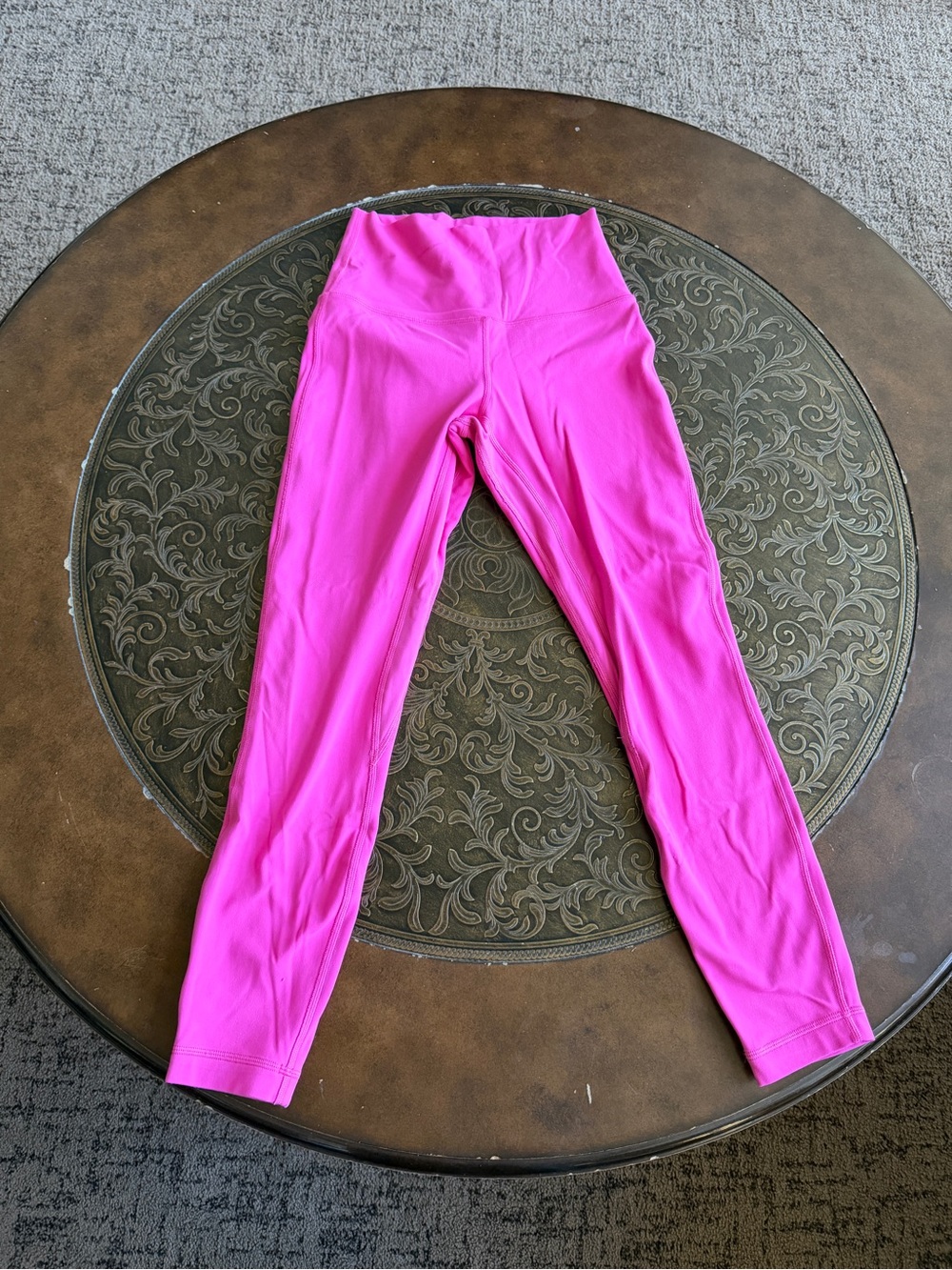 lululemon athletica Bright Pink Align 25” fully lined legging.